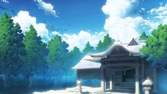 Clouds Landscapes nature touhou