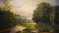 Clouds Landscapes nature Trees