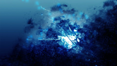 Clouds light sparkle blue