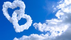 Clouds love Hearts marriage skyscapes