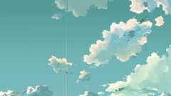 Clouds Makoto Shinkai artwork
