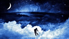 Clouds Men moon flying Alex Cherry vhm alex