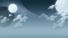 Clouds moon artwork skyscapes