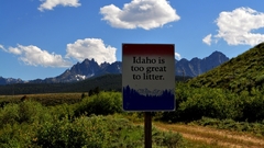 Clouds nature idaho roadsigns