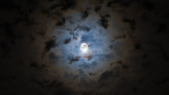 Clouds night moon skyscapes
