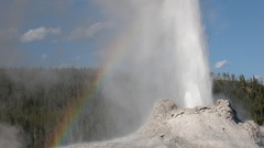 Clouds old vacation area Yellowstone National Park minerals 