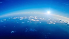 Clouds orbit skyscapes