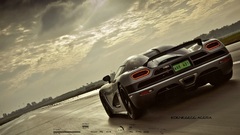 Clouds rain cars Koenigsegg