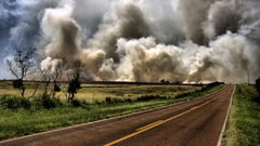 Clouds roads skyscapes