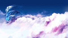 Clouds sky Whales artwork scenic Original Content