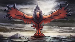 Clouds sky wings Anime horns Pokemon blue eyes Yveltal