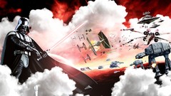 Clouds star wars Darth Vader AT-AT X-Wing Tie fighters Star 