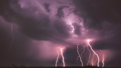 Clouds storm weather Lightning