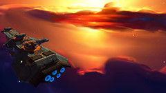 Clouds sun futuristic homeworld