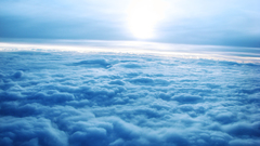 Clouds sun horizon atmosphere