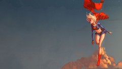 Clouds superman superheroes supergirl SuperWoman