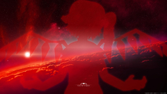 Clouds touhou sun red