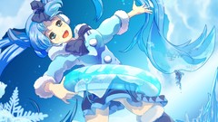 Clouds tube Ribbons hatsune miku vocaloid open mouth Inflatable 