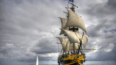 Clouds turk grand sail ship
