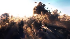 Clouds vessel futuristic