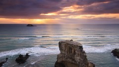 Clouds waves dual screen