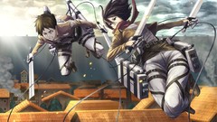 Clouds weapons smoke Army Anime military houses Swords 