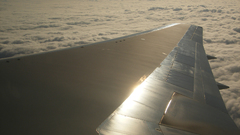 Clouds wings Aircraft