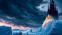 Clouds winter Castles fantasy