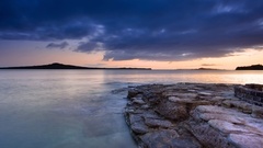 Cloudy landscape Island rest
