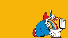 Clowns sick rainbows toilets