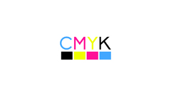 CMYK Typography colorful Simple Background artwork digital art