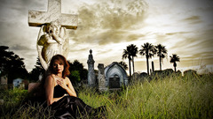 Coast grave cross angel