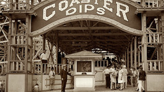 Coaster dips high