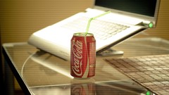 Coca-cola Laptops straws