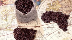Coffee Beans world map