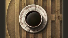 Coffee tray cup stone