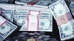 Coins Money notes currency