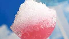 Cold pink ice colors slushy