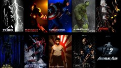 Collage captain america thor the dark world iron man 3 the 