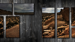Collage Mojave Desert planks