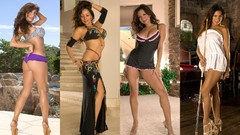 Collage woman brunettes Candice Cardinelle