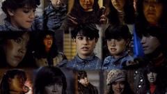 Collage woman Gremlins Celebrity Actress asians long hair short 