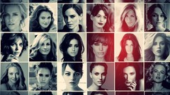 Collage woman Natalie Portman Nicole Kidman Angelina Jolie Liv 