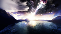 Collision nature Space sky