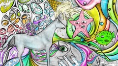 Colored unicorns Charlie The Unicorn