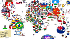 colorful 2014 (Year) artwork polandball countryballs Map