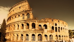 Colosseum ruins Rome Europe Italy cityscapes