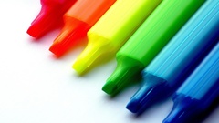 Coloured Crayons abstract
