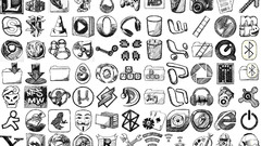 Combine drawings icons logos
