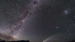 Comet Milky Way starsm